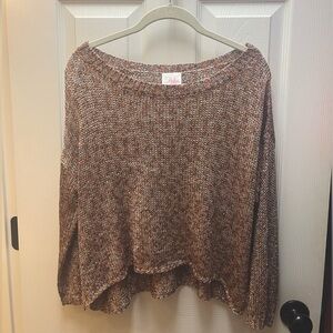 Parker Colorful Shimmer Oversized Knit Sweater, Women’s Small